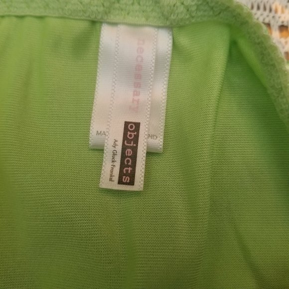 Vintage Inspired RARE Lime Green Satin Pantie - Picture 5 of 9